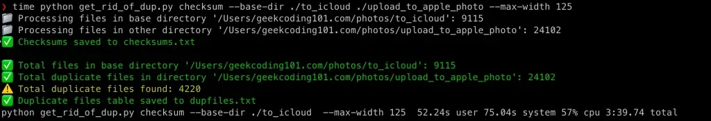 remove duplicate photos runtime screenshot 03