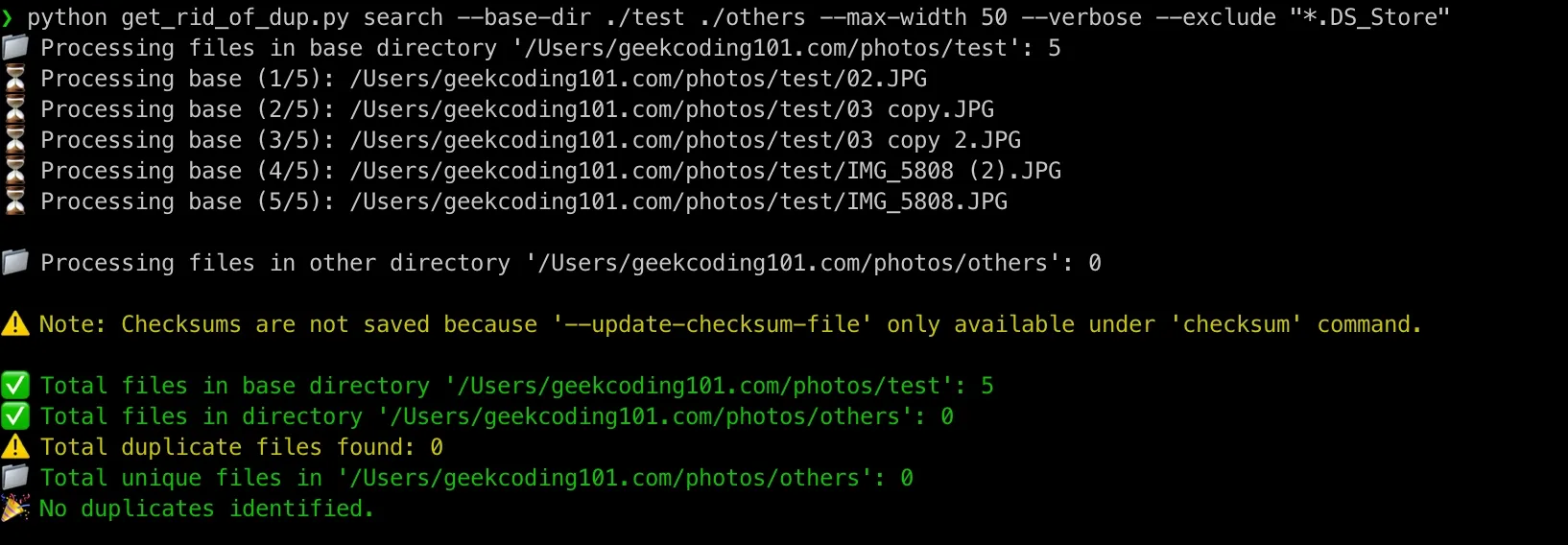 remove duplicate photos runtime screenshot 02