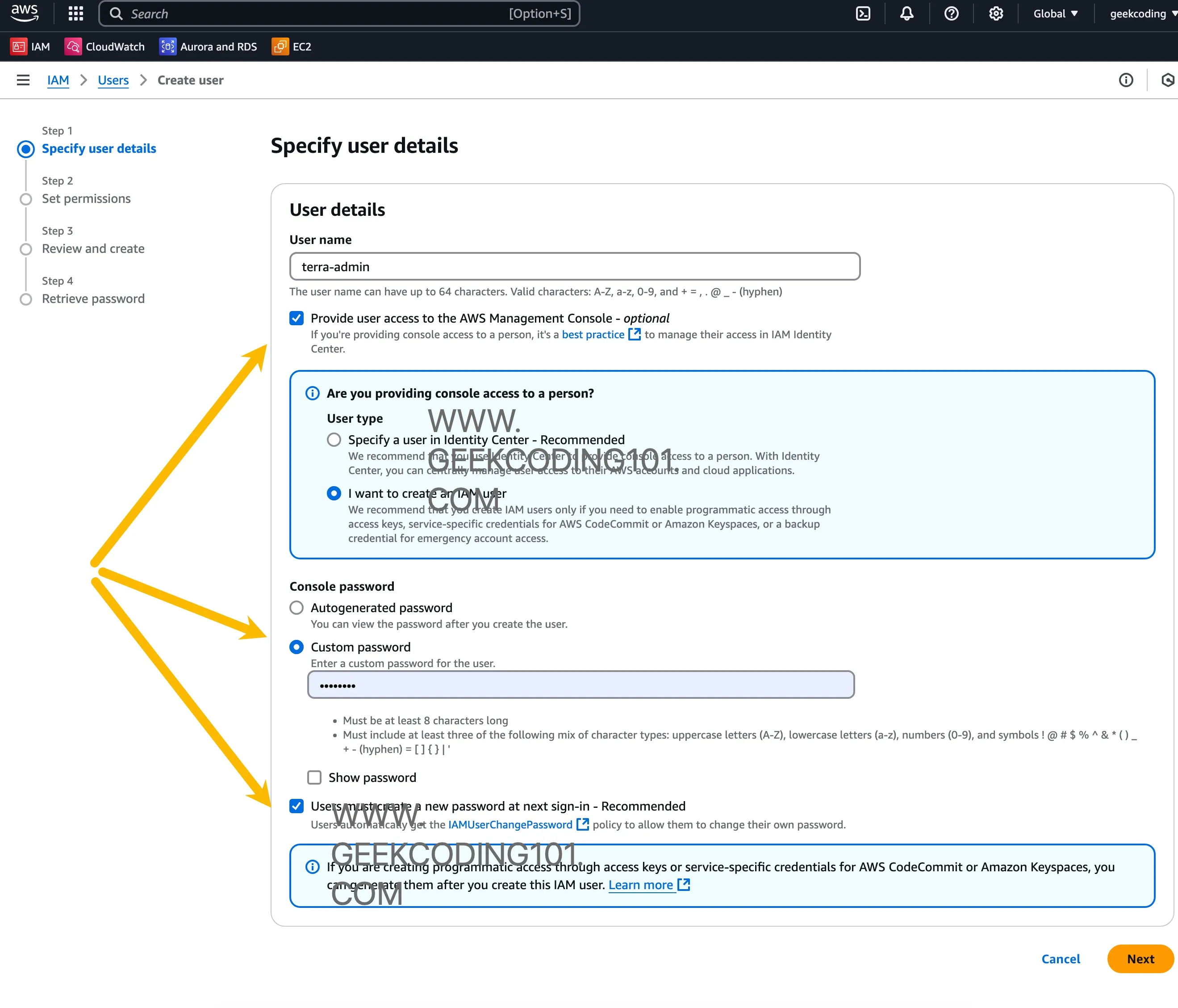 terraform with aws to create AWS IAM user - grant console and set password terraform with aws to create AWS IAM user - grant console and set password