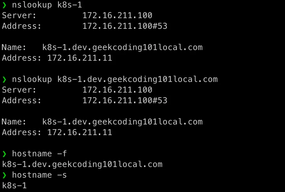 Kubernetes cluster setup: Test DNS Kubernetes cluster setup: Test DNS