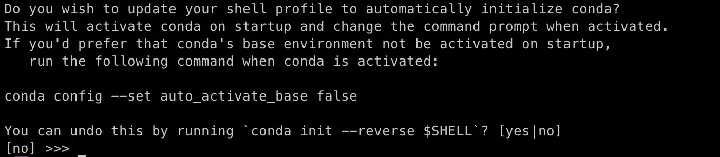miniforge installation