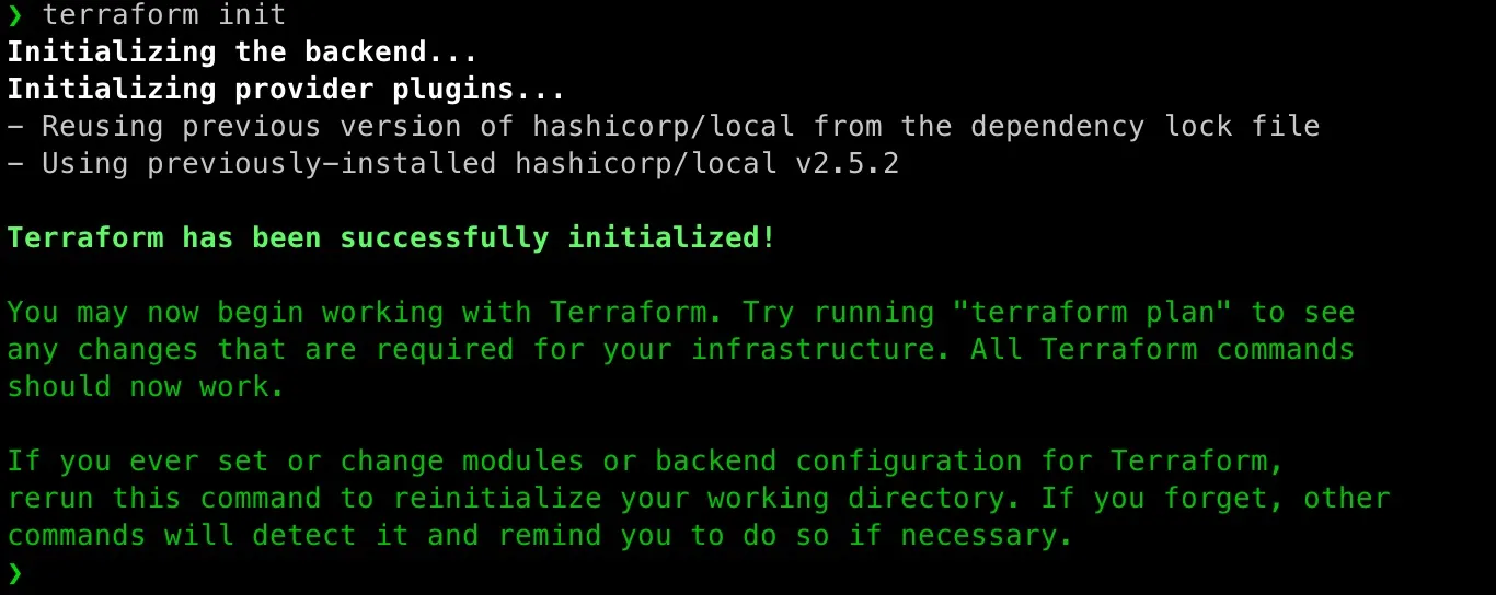 perform terraform init on test-var.tf perform terraform init on test-var.tf