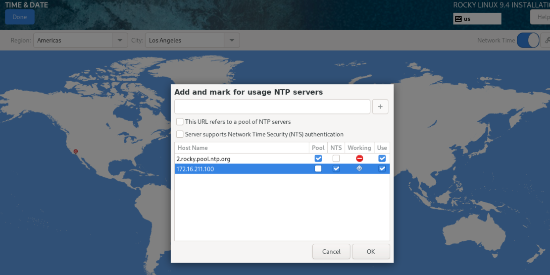 Kubernetes tutorial part 1: pointing to NTP server during iso installation